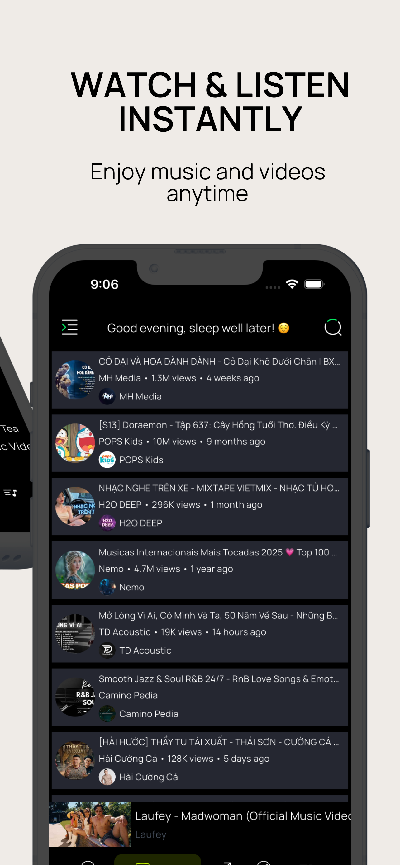 Sleep timer screenshot